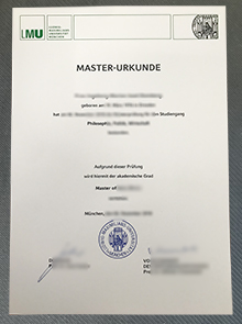 University of Munich Urkunde sample
