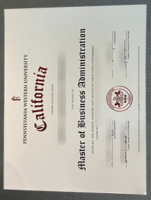 Pennsylvania Western University diploma