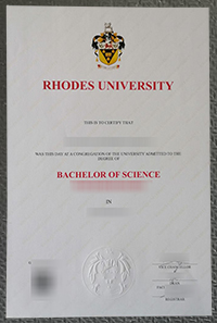 Rhodes University diploma