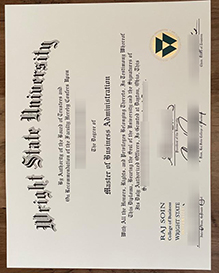 Wright State University diploma