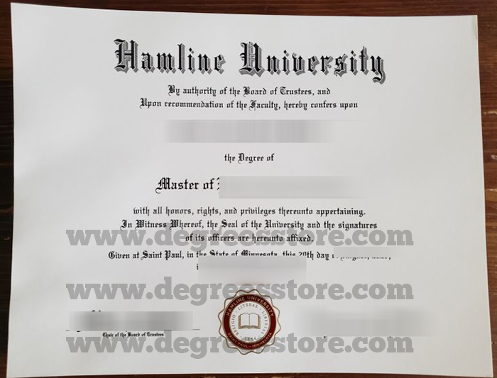 Hamline University diploma Hamline University diploma