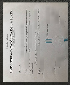 Universidad Católica de La Plata diploma