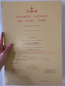 Università Cattolica del Sacro Cuore diploma