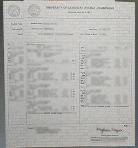 UIUC transcript