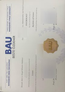 Bahçeşehir Kıbrıs Üniversitesi Degree