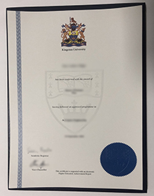 Kingston University degree certificate
