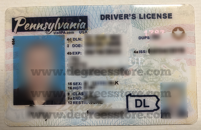 Pennsylvania ID, 可扫描的宾夕法尼亚州驾驶执照购买