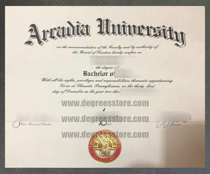 Arcadia University diploma Arcadia University diploma