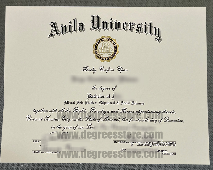Avila University diploma Avila University diploma