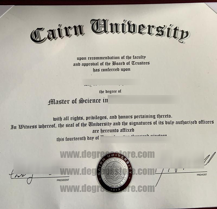 Cairn University diploma