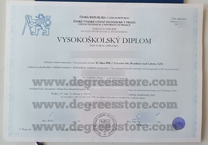 České vysoké učení technické v Praze diploma České vysoké učení technické v Praze diploma