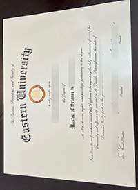 Eastern University (United States) diploma sample