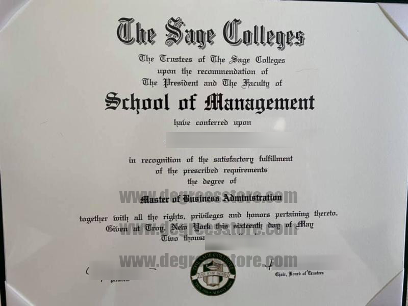 The Sage Colleges Diploma The Sage Colleges Diploma