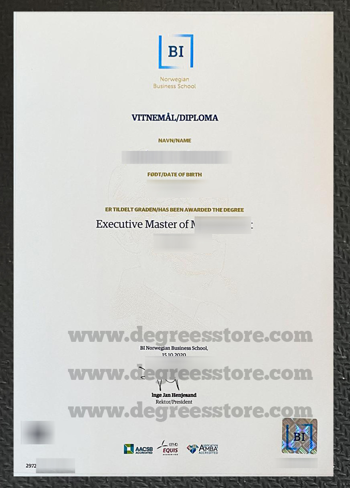 BI Norwegian Business School diploma BI Norwegian Business School diploma