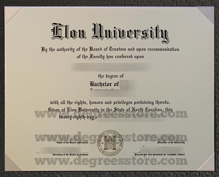 Elon University diploma Elon University diploma