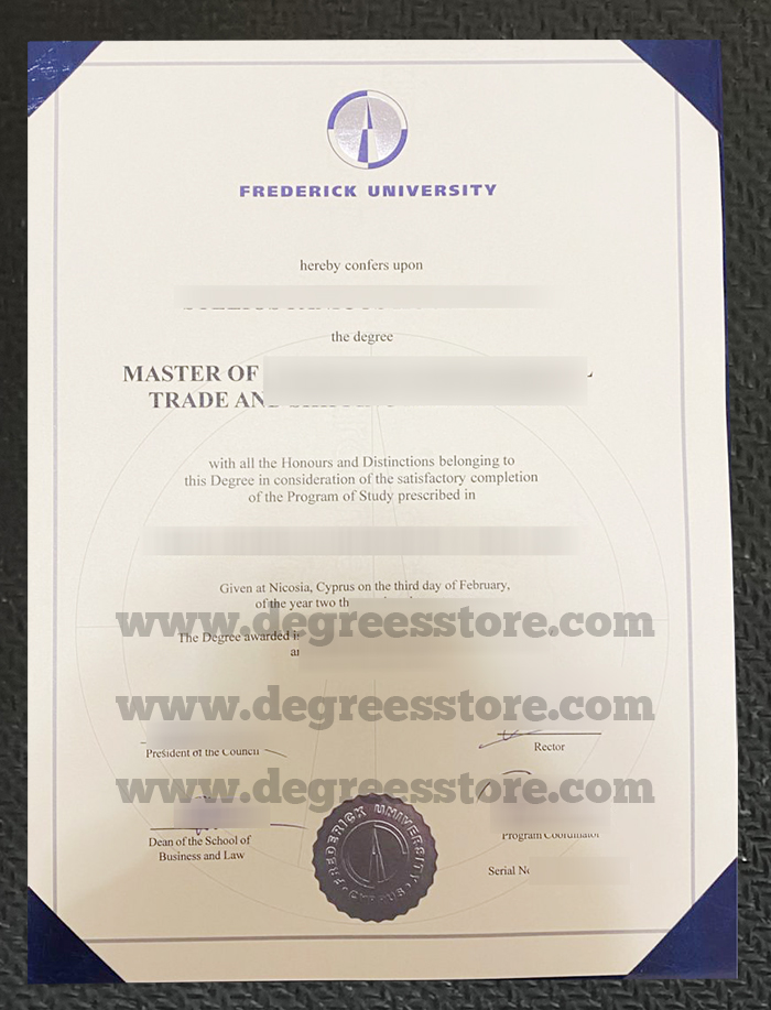 Frederick University Diploma
