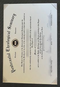 Pentecostal Theological Seminary diploma sample