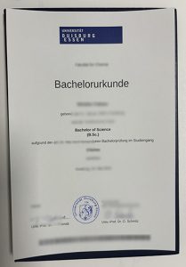 Universität Duisburg-Essen Urkunde