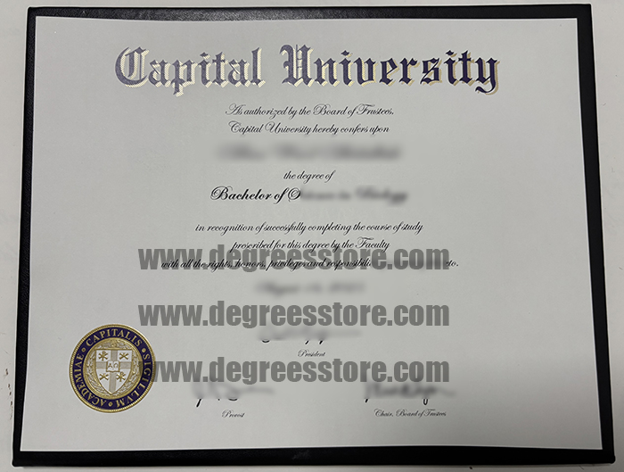 Capital University diploma