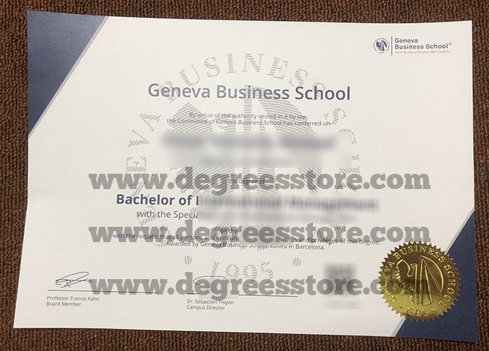Geneva Business School Diploma