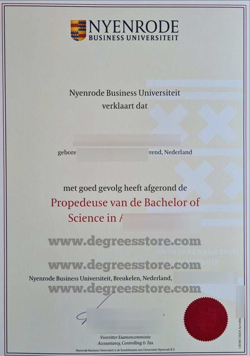 Nyenrode Business University diploma Nyenrode Business University diploma sample