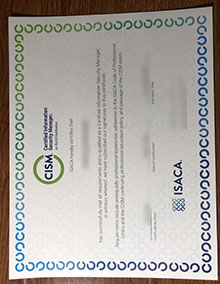 CISM certificert, Order a Certified Information Security Manager certificate