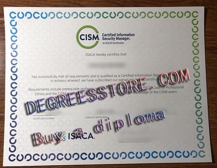 CISM certificert, Order a Certified Information Security Manager certificate CISM certificert, Order a Certified Information Security Manager certificate