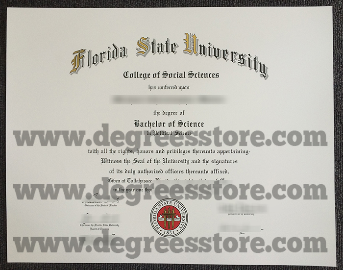 Florida State University Diploma Florida State University Diploma