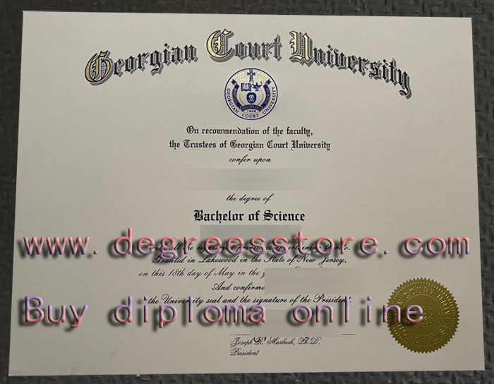 Georgian Court University diploma