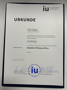 IU Internationale Hochschule Urkunde