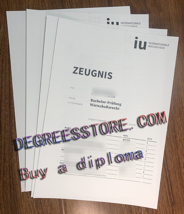 IU Internationale Hochschule Zeugnis IU Internationale Hochschule Zeugnis