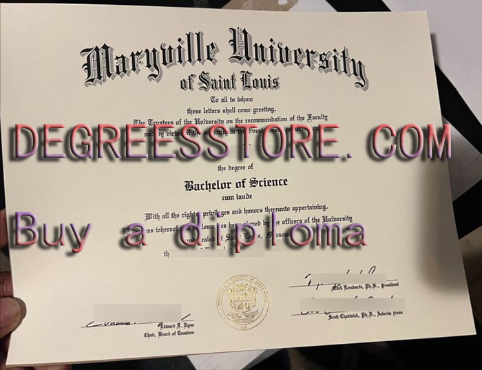 Maryville University of St. Louis diploma Maryville University of St. Louis diploma