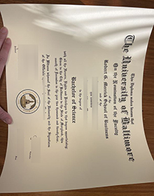 University of Baltimore Diploma sample