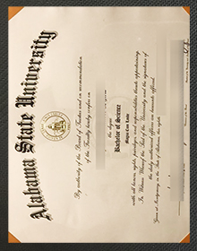 Alabama State University diploma certificate