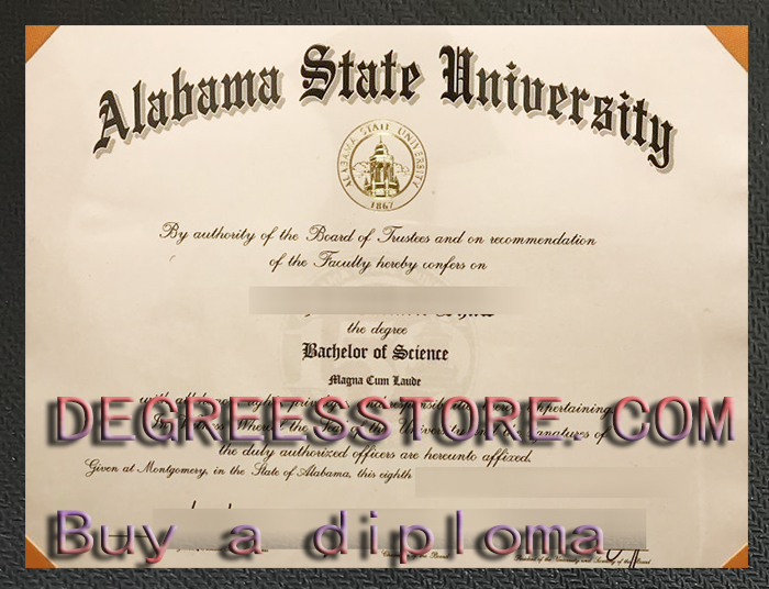 Alabama State University diploma