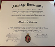 Amridge University diploma