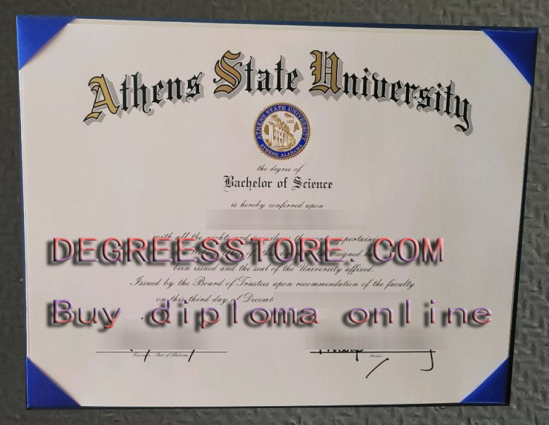 Athens State University diploma