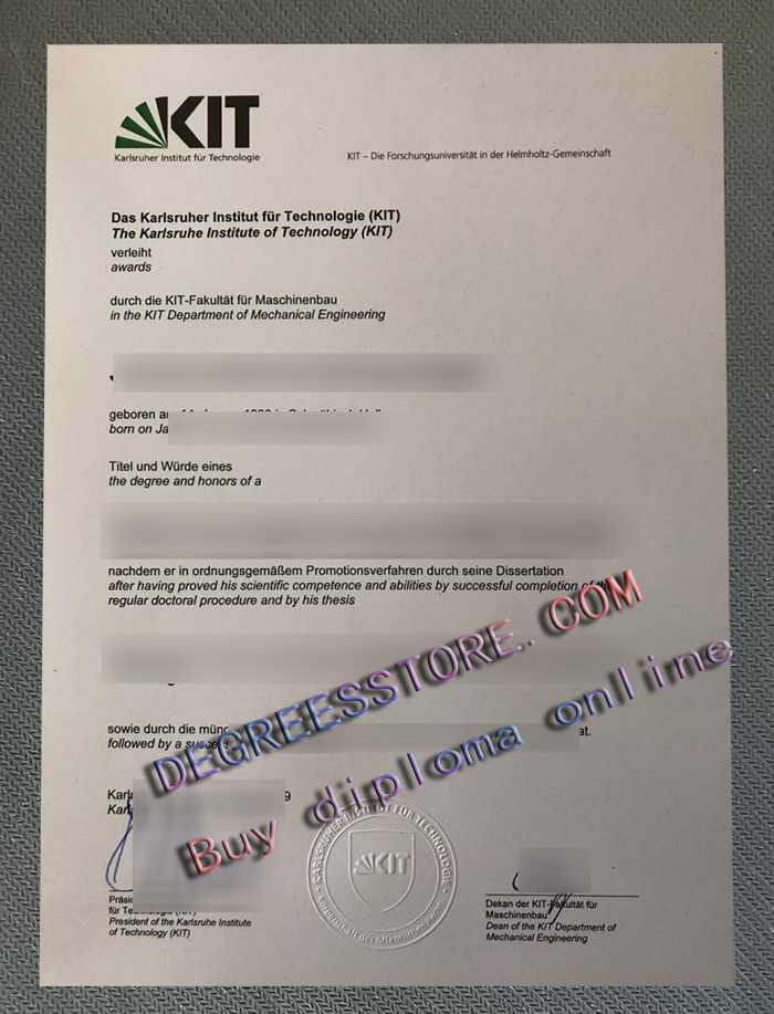Karlsruher Institut für Technologie degree Karlsruher Institut für Technologie degree