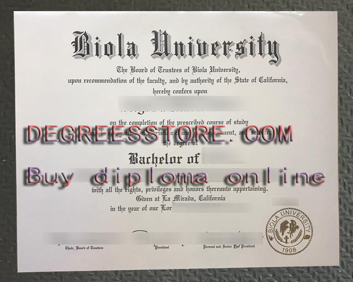 Biola University degree Biola University degree