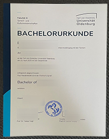 Carl von Ossietzky Universität Oldenburg Urkunde, University of Oldenburg degree