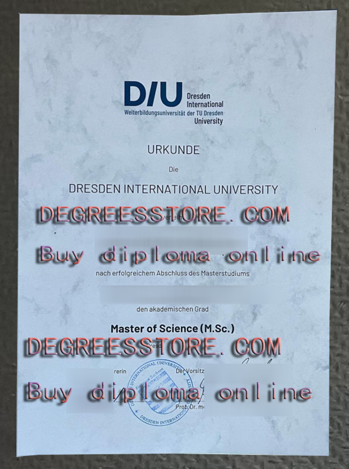 Dresden International University Urkunde Dresden International University Urkunde