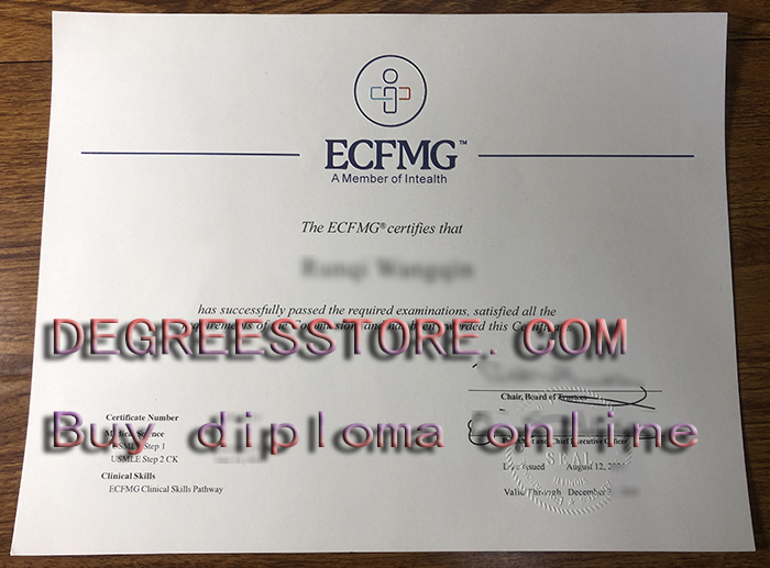 ECFMG Certificate