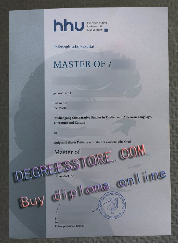 HHU Düsseldorf Urkunde