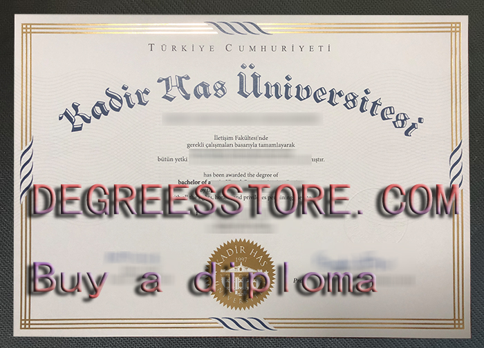 Kadir Has Üniversitesi diploma Kadir Has Üniversitesi diploma