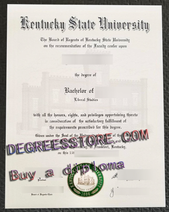 Kentucky State University diploma Kentucky State University diploma