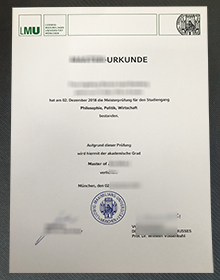 LMU Munich urkunde