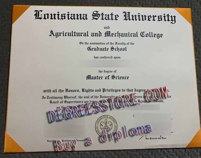 Louisiana State University diploma Louisiana State University diploma