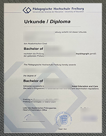 Pädagogische Hochschule Freiburg Urkunde