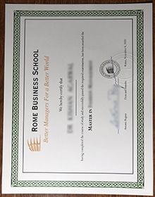 Rome Business School diploma