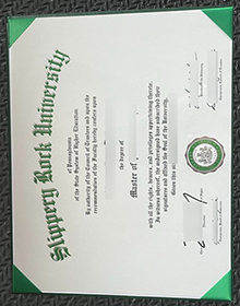 Slippery Rock University diploma